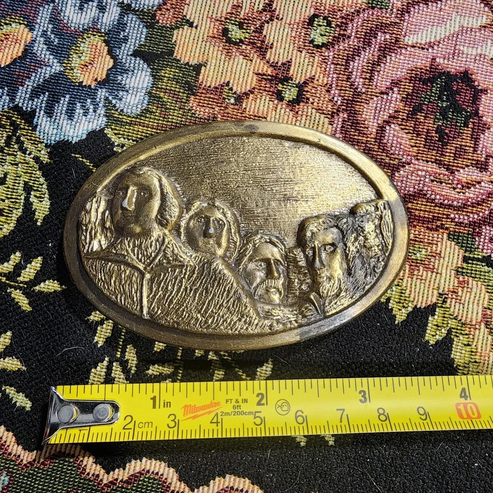 Vintage Mount Rushmore Belt Buckle